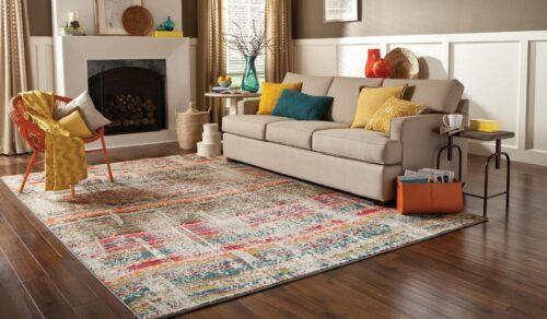 فرش مدرن در دکوراسیون فضاهای کوچک