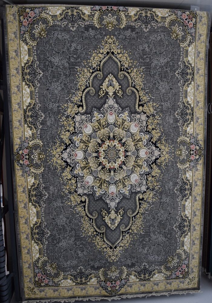 فرش درسا برجسته دودی کد 42556