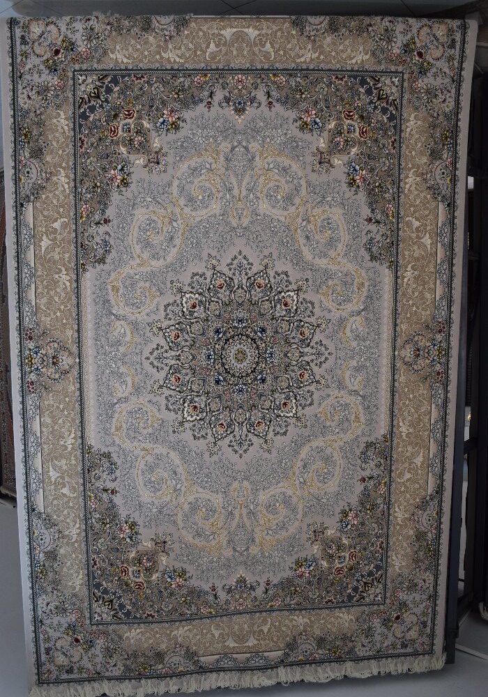 فرش طرح 1140 نقره ای کد 45077