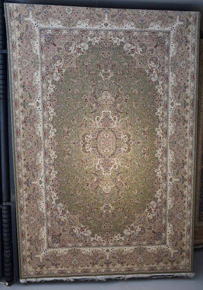 فرش طرح تبریز سبز کد 41440