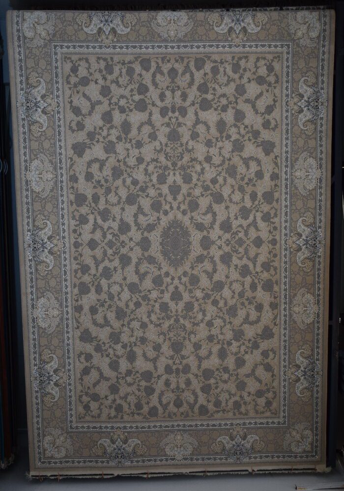 فرش طرح 770089 بژ کد 45537