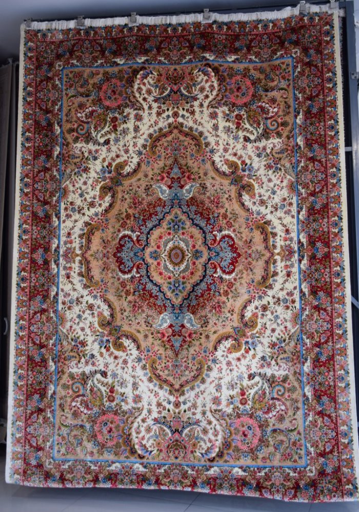 فرش طرح 160062 کرم کد 47078