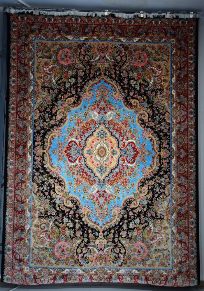 فرش طرح 160062 مشکی کد 47065