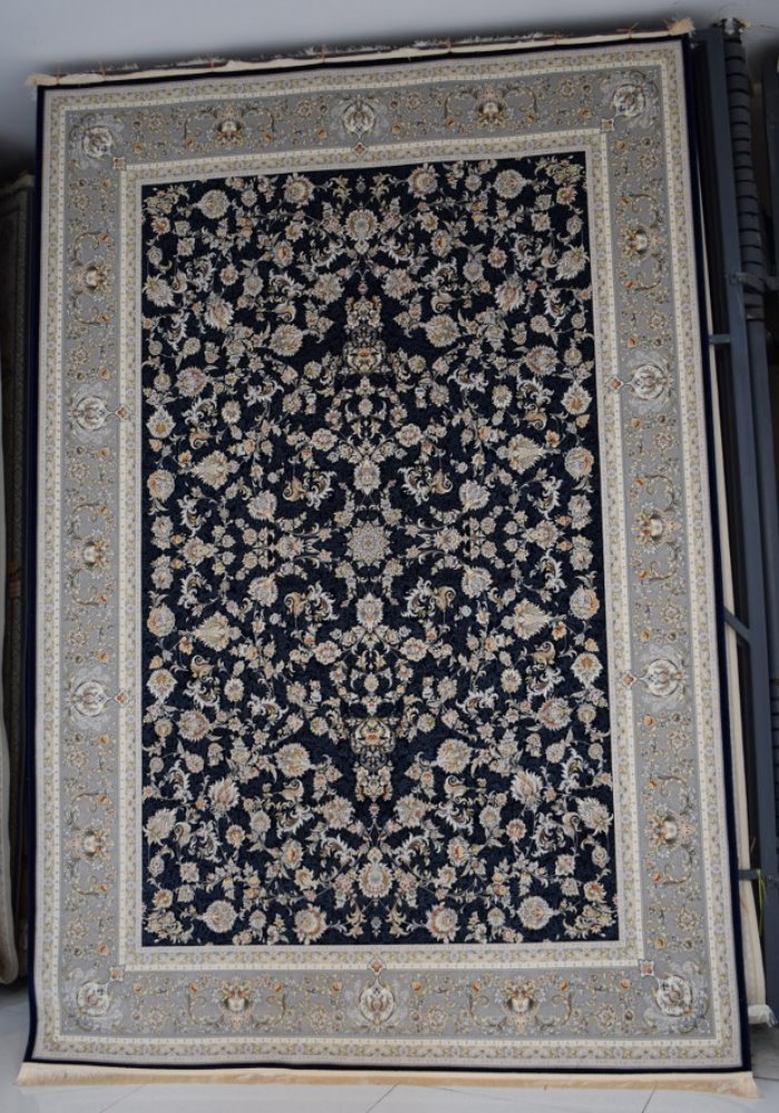 فرش طرح الین سرمه ای  کد 46160