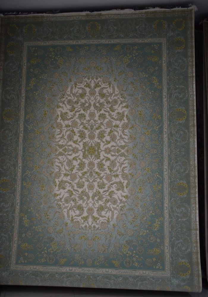 فرش طرح تانگو آبی کد 47007