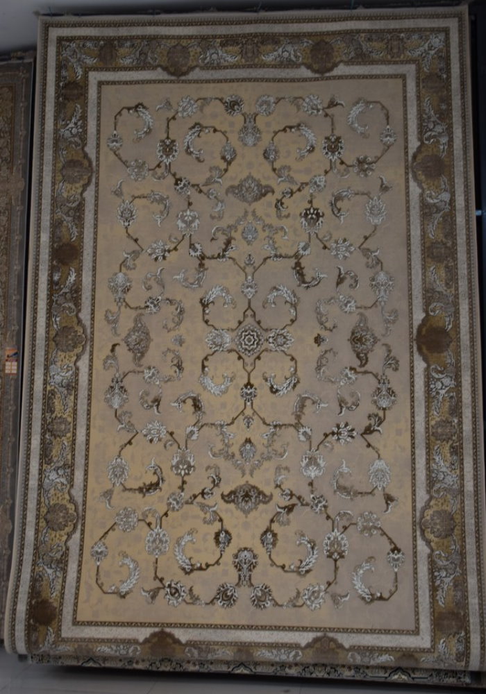 فرش طرح 9046 کرم کد 46901