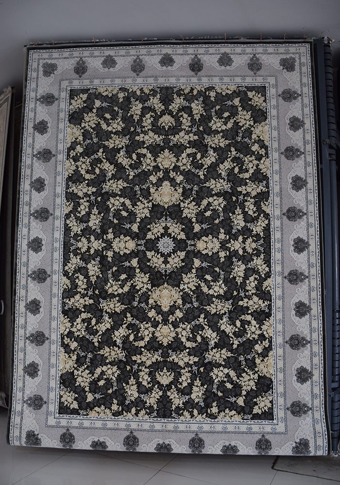 فرش طرح 12303 طلایی کد 35497