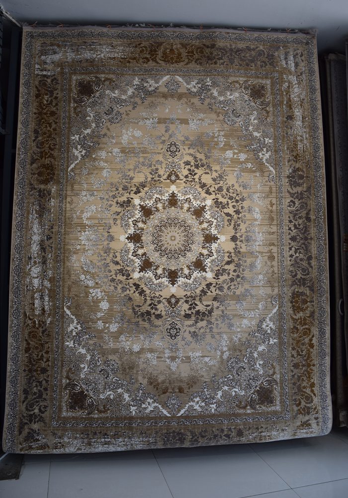 فرش 9030کرم کد 45509 -1