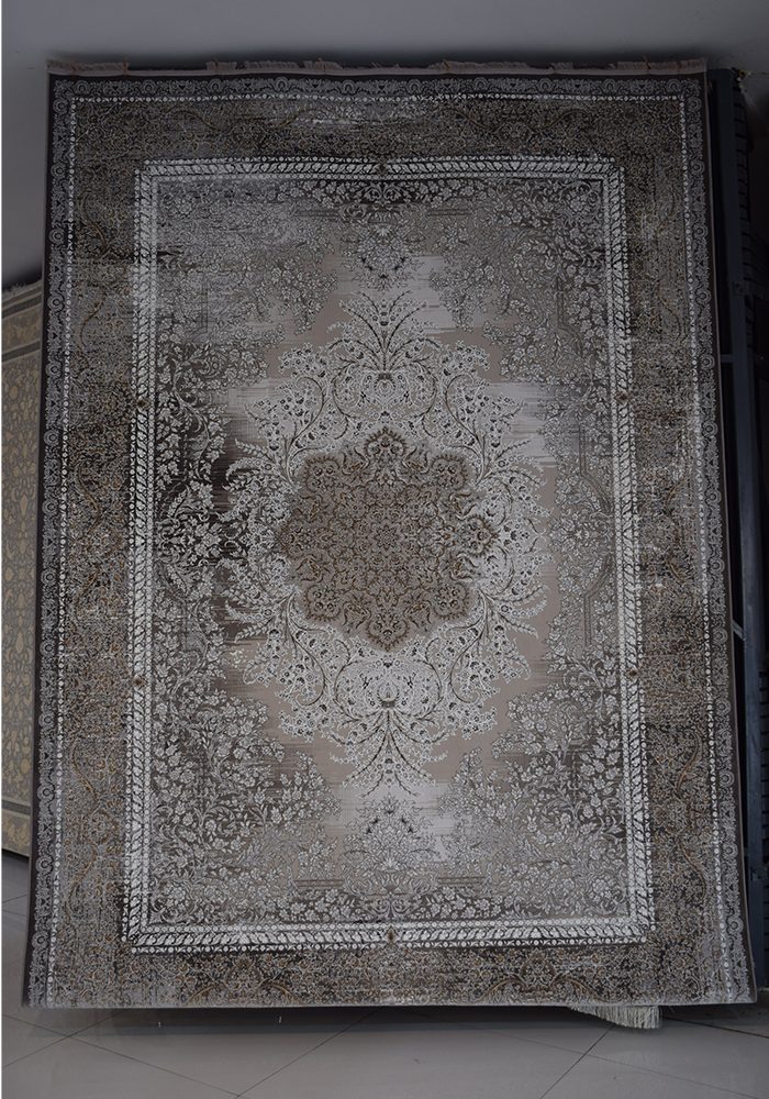 فرش طرح 9015 ذغالی متالیک کد 37610